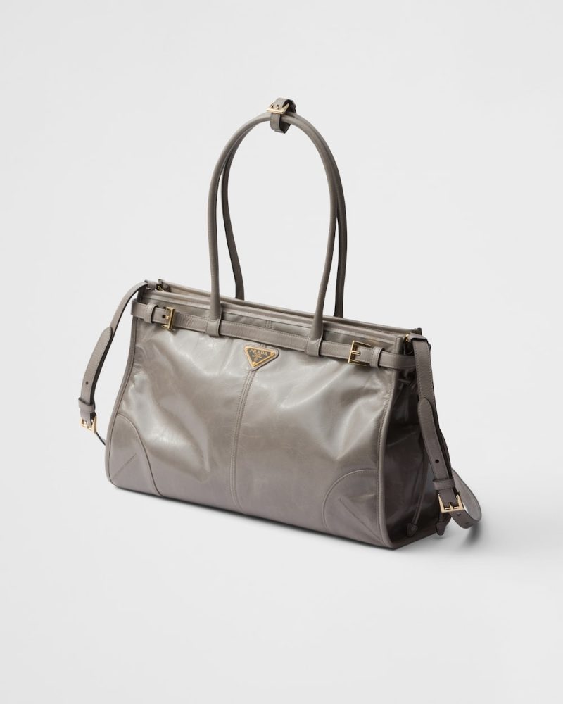 Prada Bonnie Large Leather Handbag - Image 2