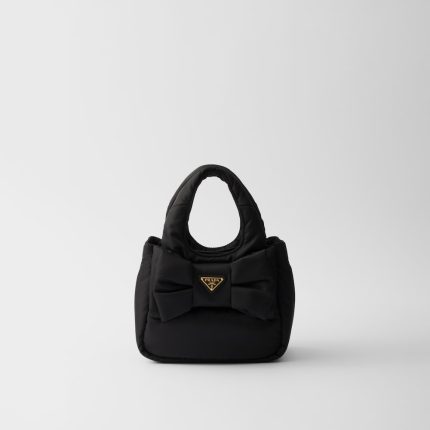 Padded Re-Nylon Mini-Bag With Bow