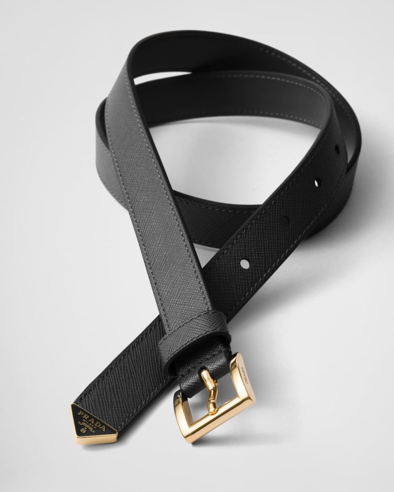 Saffiano leather belt - Image 2