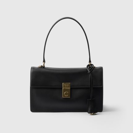 Prada Soft Sound Medium Leather Shoulder Bag