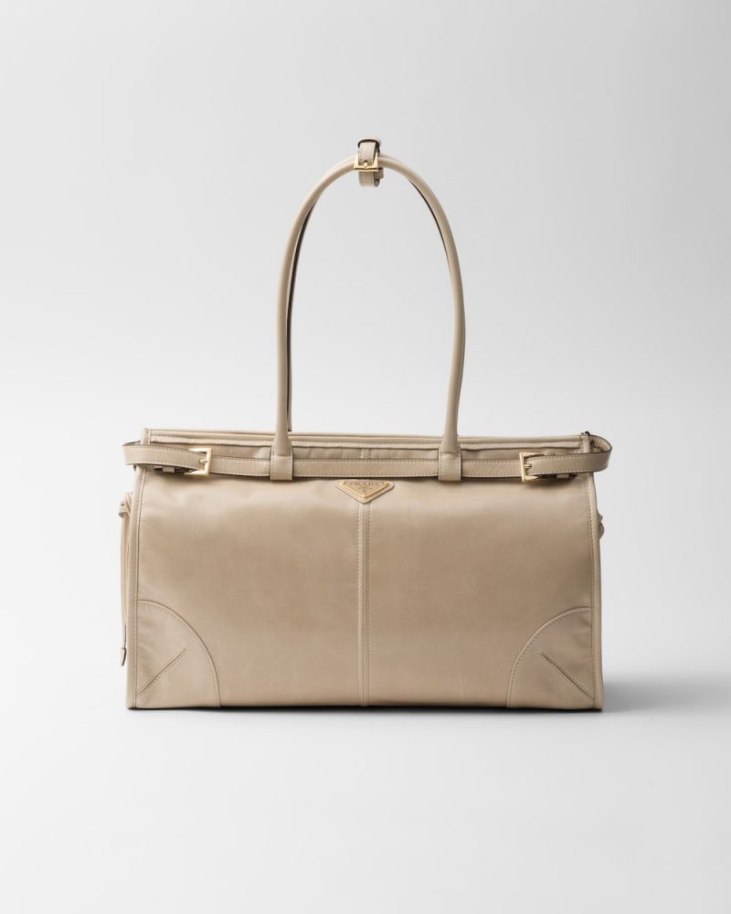 Prada Bonnie Large Leather Handbag