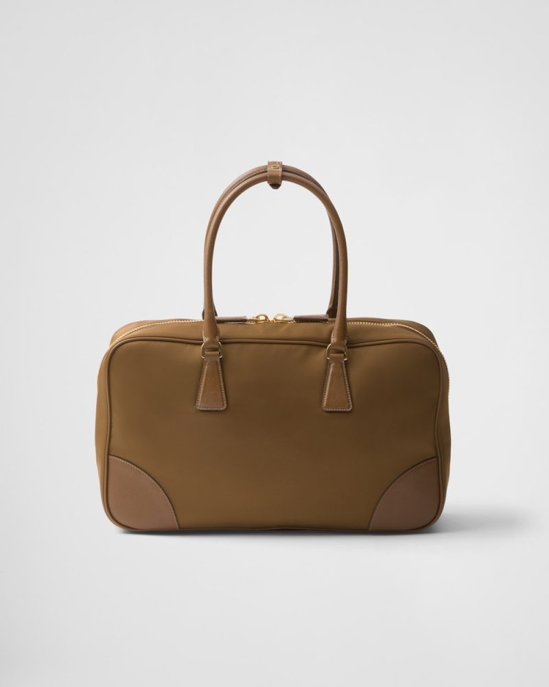 Prada Re-Edition 1978 Large Re-Nylon and Saffiano Leather Two-Handle Bag - Image 7