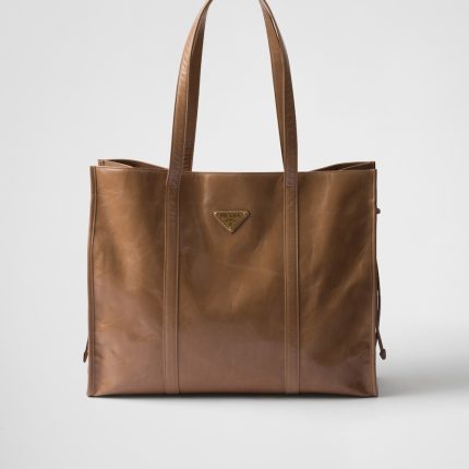 Prada Large Leather Tote Bag