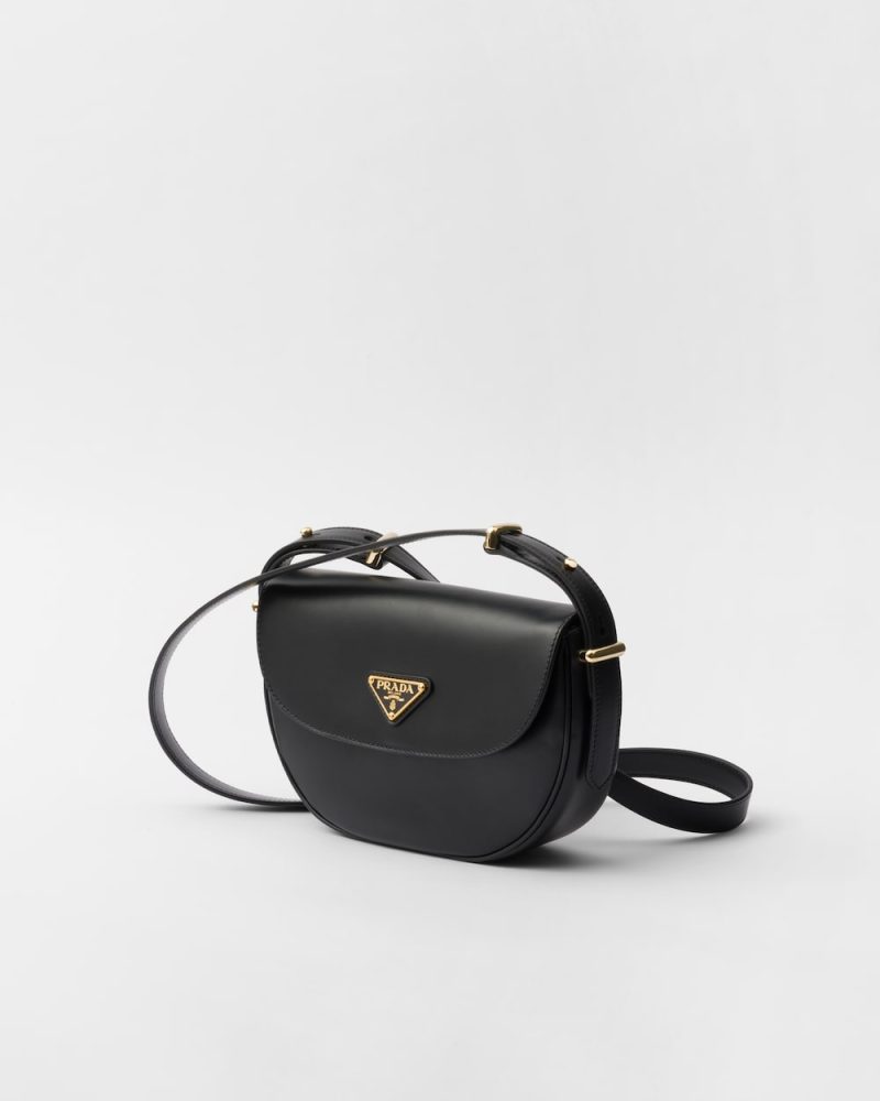 Prada Arqu?? Leather Shoulder Bag With Flap - Image 6