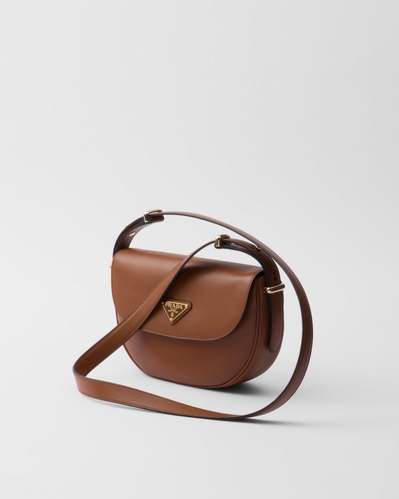 Prada Arqu?? Leather Shoulder Bag With Flap - Image 6