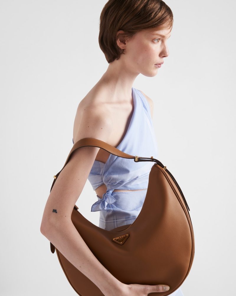 Prada Arqu?? Large Leather Shoulder Bag - Image 7