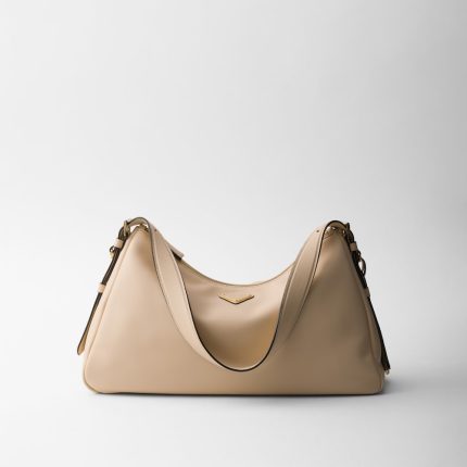 Prada Aim??e Large Leather Shoulder Bag