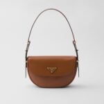 Prada Arqu?? Leather Shoulder Bag With Flap