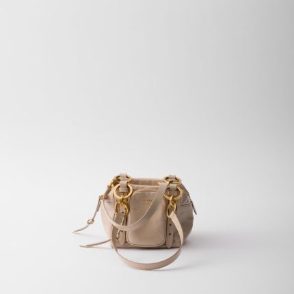 Prada Dangle Leather Top-Handle Mini-Bag