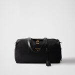 Large Re-Nylon Top-Handle Bag With Padlock