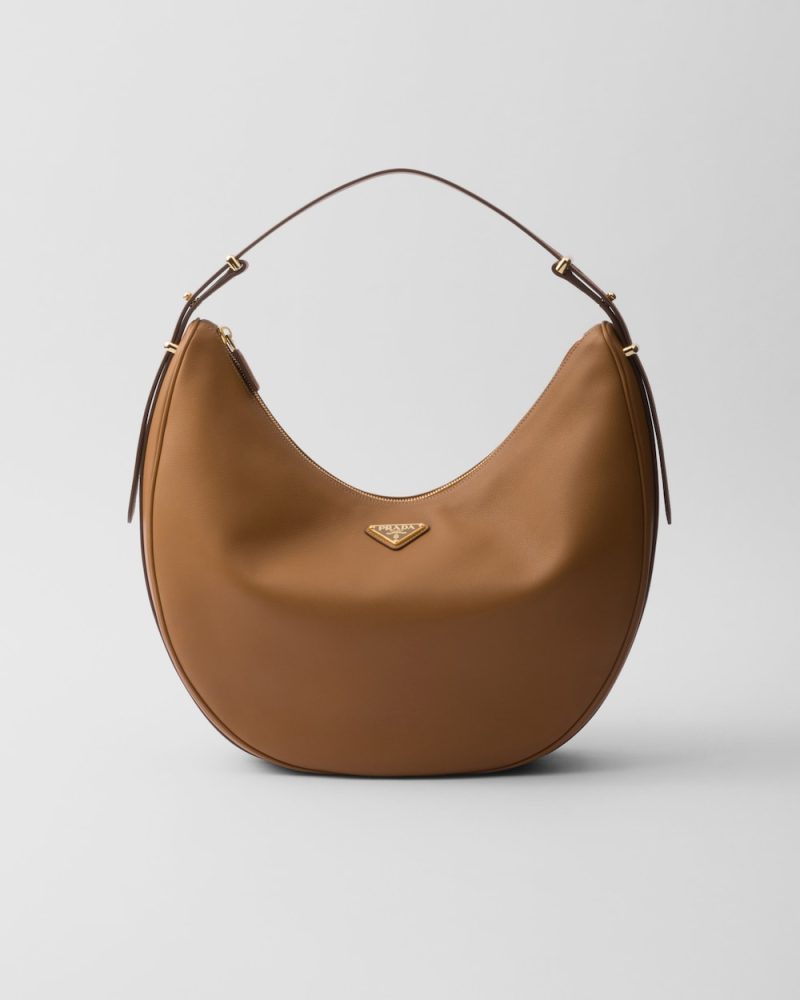 Prada Arqu?? Large Leather Shoulder Bag
