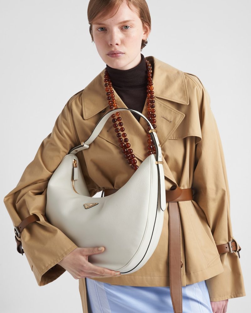 Prada Arqu?? Large Leather Shoulder Bag - Image 7