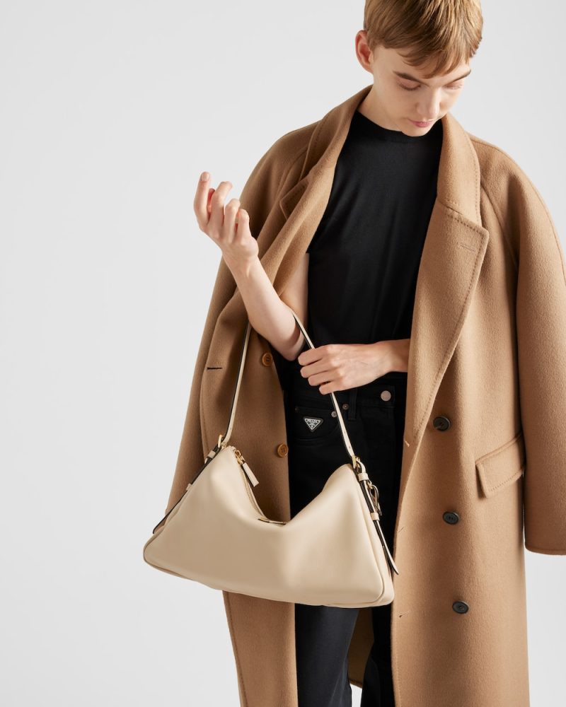 Prada Aim??e Large Leather Shoulder Bag - Image 6