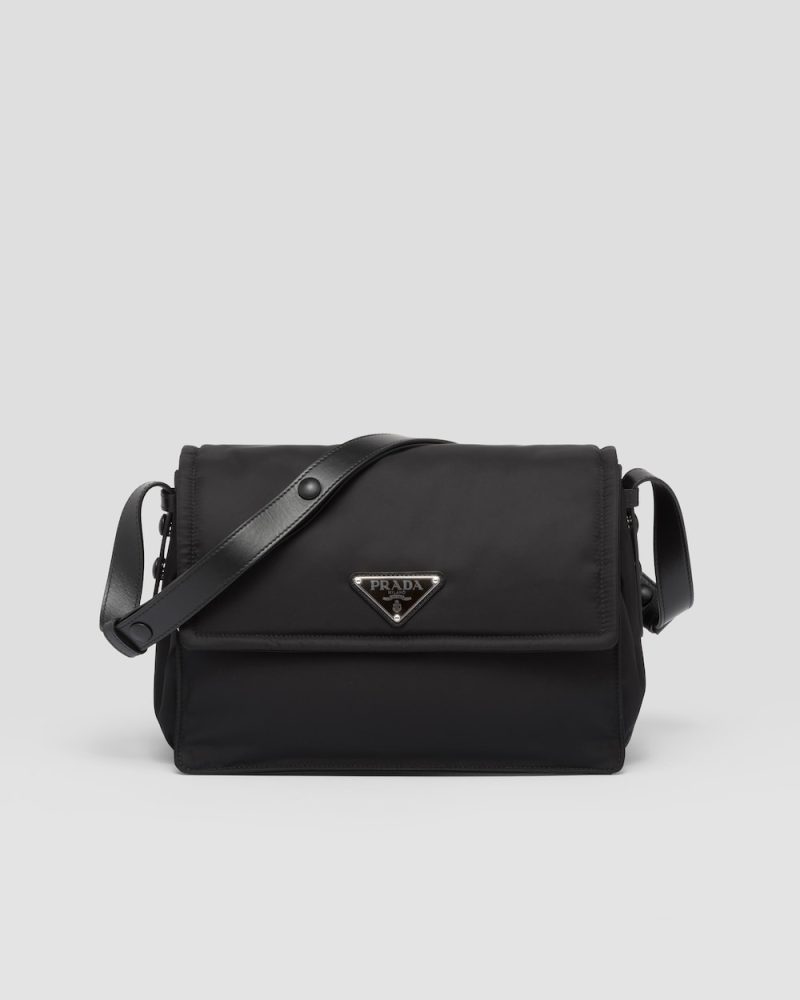 Medium Padded Re-Nylon Shoulder Bag