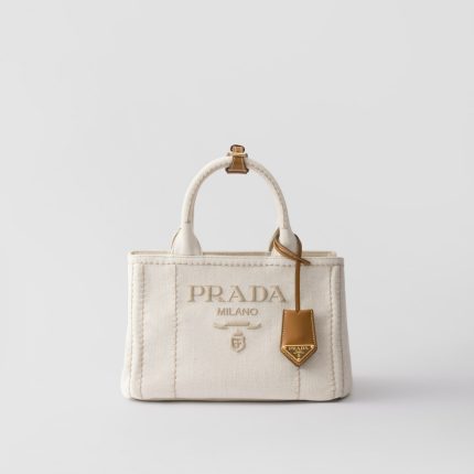 Small Linen Blend Handbag