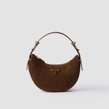 Prada Arqu?? Suede Shoulder Bag