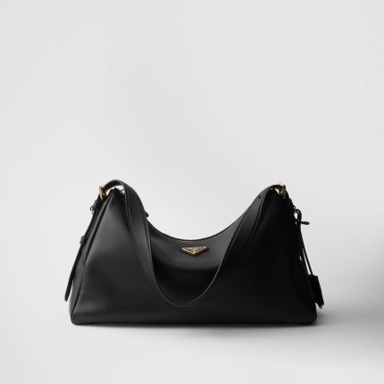 Prada Aim??e Large Leather Shoulder Bag