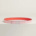 H Infini belt buckle & Herm??s sur Mer reversible leather strap 24 mm