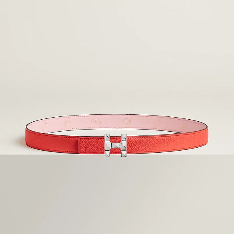 H Infini belt buckle & Herm??s sur Mer reversible leather strap 24 mm - Image 2