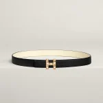 H Infini belt buckle & Reversible leather strap 24 mm
