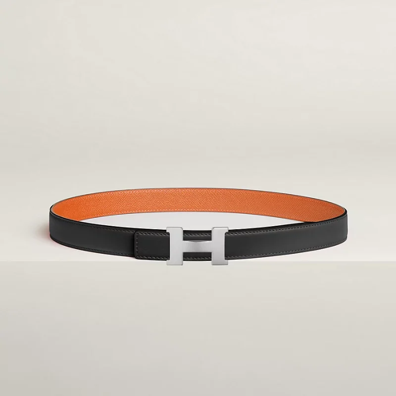 Mini Constance belt buckle & Reversible leather strap 24 mm