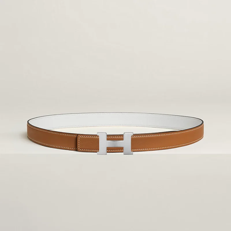Mini Constance belt buckle & Reversible leather strap 24 mm