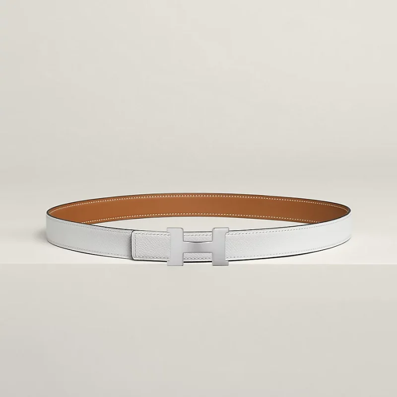 Mini Constance belt buckle & Reversible leather strap 24 mm - Image 3