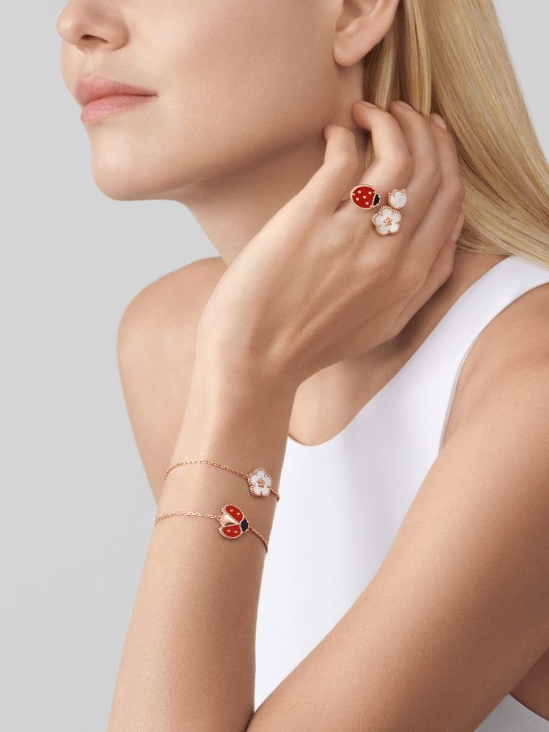Lucky Spring bracelet, open wings ladybug - Image 4